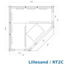 Infrarotkabine Lillesand Sauna Vollspektrumstrahler DUALTHERM Salzstein Infrarot