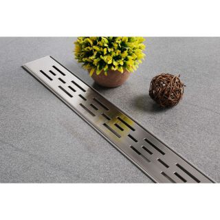 Edelstahl Duschrinne Visby 70x7cm Siphon Bodenablauf Ablaufrinne Duschablauf Ablauf für Bad
