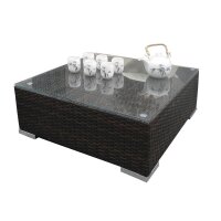 Poly Rattan Gartenmöbel Florida schwarz Alu Garnitur Lounge Garten Sitzgruppe Gartenset