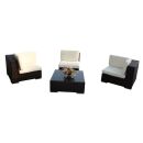 Poly Rattan Gartenmöbel North Carolina schwarz Garten Möbel Set Lounge Gartenlounge Sitzgruppe Garnitur