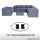 Poly Rattan Gartenmöbel Memphis anthrazit Tisch Garten Möbel Set Lounge Gartenlounge Sitzgruppe Garnitur