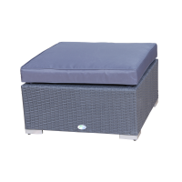 Poly Rattan Gartenmöbel Memphis anthrazit Hocker...