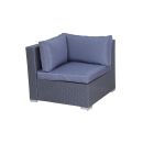 Poly Rattan Gartenmöbel Palma anthrazit Tisch Alu Garnitur Lounge Garten Sitzgruppe Gartenset