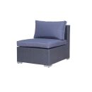 Poly Rattan Gartenmöbel Palma anthrazit Tisch Alu Garnitur Lounge Garten Sitzgruppe Gartenset