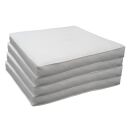 4er Set Sitzkissen creme-weiß Lounge Kissen...