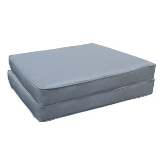 2er Set Sitzkissen anthrazit Lounge Kissen Sitzauflage Sitzpolster Stuhlkissen Polster Rattanmöbel Gartenmöbel