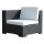 Poly Rattan Gartenmöbel Georgia schwarz Alu Garnitur Lounge Garten Sitzgruppe Gartenset