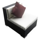 Poly Rattan Gartenmöbel Florida schwarz Alu Garnitur Lounge Garten Sitzgruppe Gartenset