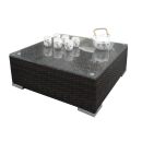 Poly Rattan Gartenmöbel Florida schwarz Alu Garnitur Lounge Garten Sitzgruppe Gartenset