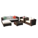 Poly Rattan Gartenmöbel South Carolina schwarz Alu...