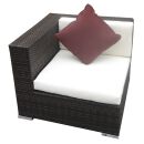 Poly Rattan Gartenmöbel South Carolina schwarz Alu Garnitur Lounge Garten Sitzgruppe Gartenset