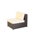 Poly Rattan Gartenmöbel Barcelona mix-braun Garten Möbel Set Lounge Gartenlounge Sitzgruppe Garnitur