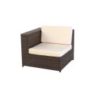 Poly Rattan Gartenmöbel Barcelona mix-braun Garten Möbel Set Lounge Gartenlounge Sitzgruppe Garnitur