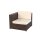 Poly Rattan Gartenmöbel Barcelona mix-braun Garten Möbel Set Lounge Gartenlounge Sitzgruppe Garnitur