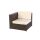 Poly Rattan Gartenmöbel Barcelona mix-braun Garten Möbel Set Lounge Gartenlounge Sitzgruppe Garnitur