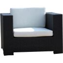 Poly Rattan Gartenmöbel G-Sessel schwarz Alu...