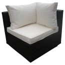 Poly Rattan Gartenmöbel Ecksofa anthrazit Alu...