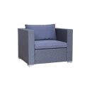 Poly Rattan Gartenmöbel MP-Sessel anthrazit Alu...