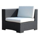 Poly Rattan Gartenmöbel California schwarz Alu Garnitur Lounge Garten Sitzgruppe Gartenset