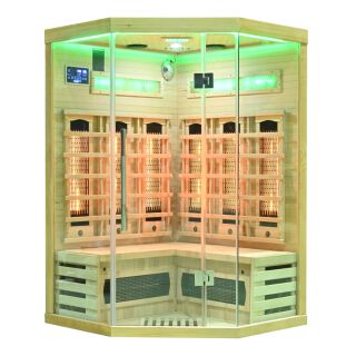 Infrarotkabine Dalen Sauna Vollspektrumstrahler DUALTHERM Salzstein Infrarot