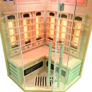 Infrarotkabine Dalen Sauna Vollspektrumstrahler DUALTHERM Salzstein Infrarot