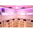 Infrarotkabine Dalen Sauna Vollspektrumstrahler DUALTHERM Salzstein Infrarot