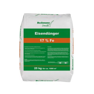 Beckmann 25kg Eisendünger Eisensulfat Rasendünger Moos Verdränger Dünger