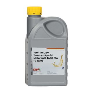 10W-40 DBV-Zweirad-Special-Motorenöl JASO MA (4-Takt) 10 x 1-Liter-Dose