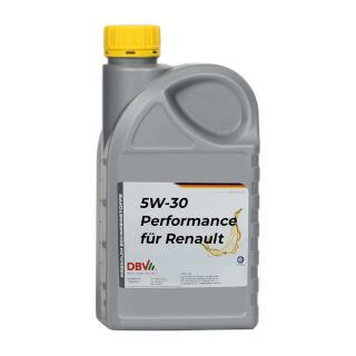 DBV 5W-30 Performance für Renault 10 x 1-Liter-Dose