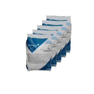 SALTECH plus 5x25kg Salztabletten Regneriersalz Wasserenthärtung Wasserenthärter