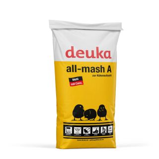 Deuka All-Mash A Mehl 25kg m.Cocc. Kükenaufzuchtfutter Geflügel