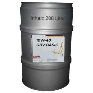 10W-40 DBV BASIC 208-Liter-Fass