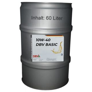 10W-40 DBV BASIC 60-Liter-Fass