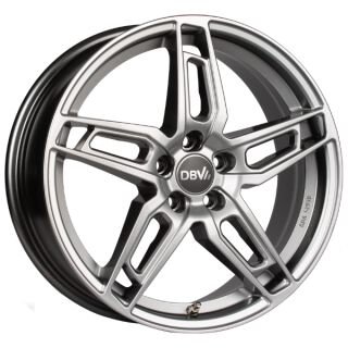 17 Zoll Alufelge DBV 5DS 005 7,0x17 5/100 ET48 shadow silber Felge