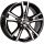 18 Zoll Alufelge DBV ANDORRA 8,0x18 5/112 ET40 schwarz glänzend, front poliert Felge