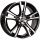 19 Zoll Alufelge DBV ANDORRA 8,0x19 5/114,3 ET45 schwarz glänzend, front poliert Felge
