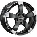 16 Zoll Alufelge DBV TORINO II 7,0x16 4/100 ET35 schwarz...