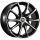16 Zoll Alufelge DBV TROPEZ 6,5x16 5/108 ET44 schwarz glänzend, front poliert Felge