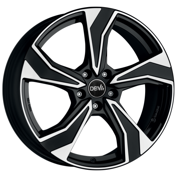17 Zoll Alufelge DBV VENEZIA KB 7,5x17 5/112 ET30 schwarz, poliert Felge