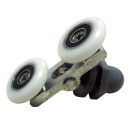 8x Türrolle M2 Rolle Glastürrolle Rollenführung Schiebetürbeschlag Dusche Tür