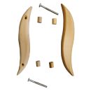 Doppelter Türgriff Holzgriff Infrarotkabine Wärmekabine Sauna Vollspektrumstrahler