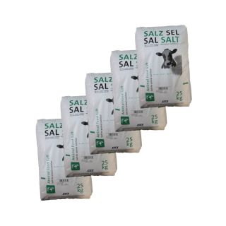 K+S Esco Viehsalz grob 5x25kg Rinder Pferde Schafe Ziegen Wild Salz Streusalz