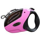 Hundeleine HLT-05M pink Automatikleine Langlaufleine...
