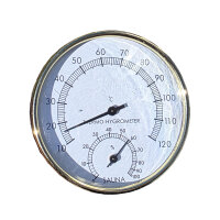 Sauna Thermo-Hygrometer – Thermometer & Hygrometer (analog, Ø 10 cm)
