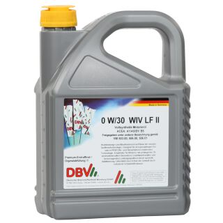 0W/30 volledig synthetisch voor VW WIV Longlife II 4 x 5 liter blik