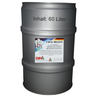 5W/30 SAPS roetfilter olie C3 BMW, MB, Opel Dexos 2, VW-PDI 60 liter vat