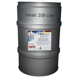 5W/30 LL (synthetisch) voor Mercedes + BMW 208 liter vat