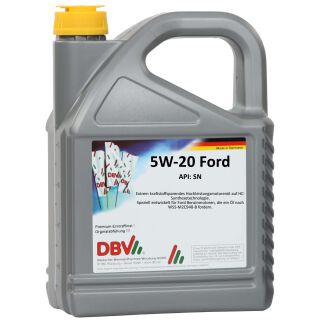 5W/20 (gedeeltelijk synthetisch) voor FORD 4 x 5 liter blik