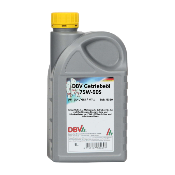 75W-90 S GL4/5 (fully synthetic) 20 x 1 liter can